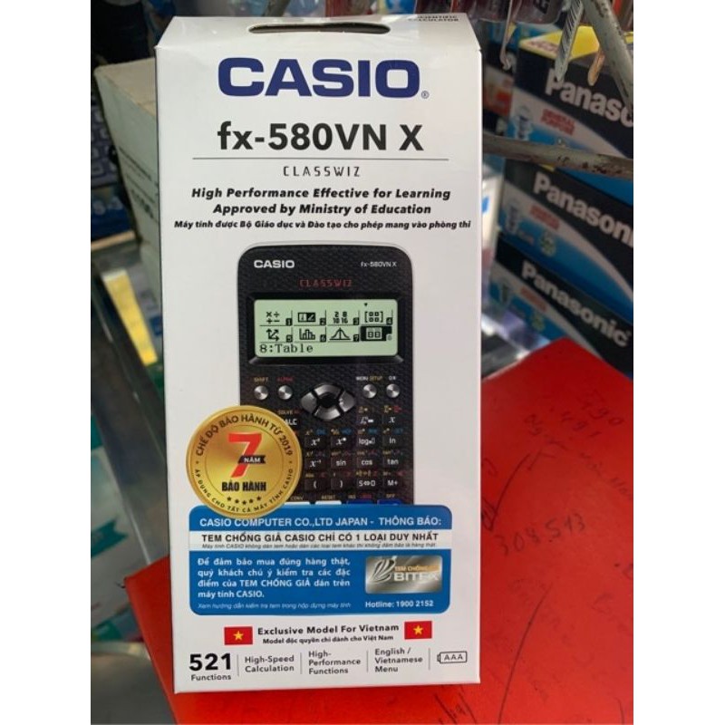 ❤️  Máy Tính Casio FX 580 VNX Hàng Chính Hãng Bảo Hành 7 Năm BITEX - Đặng Ngoan Shop
