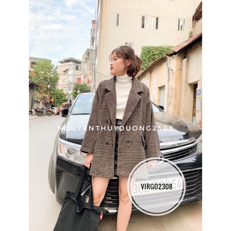 [Ảnh thật/Video]Áo khoác dạ phong cách ulzzang/Áo khoác dạ túi vát Quảng Châu | BigBuy360 - bigbuy360.vn