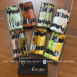 Set chỉ thêu cotton Cos.mo nhiều màu