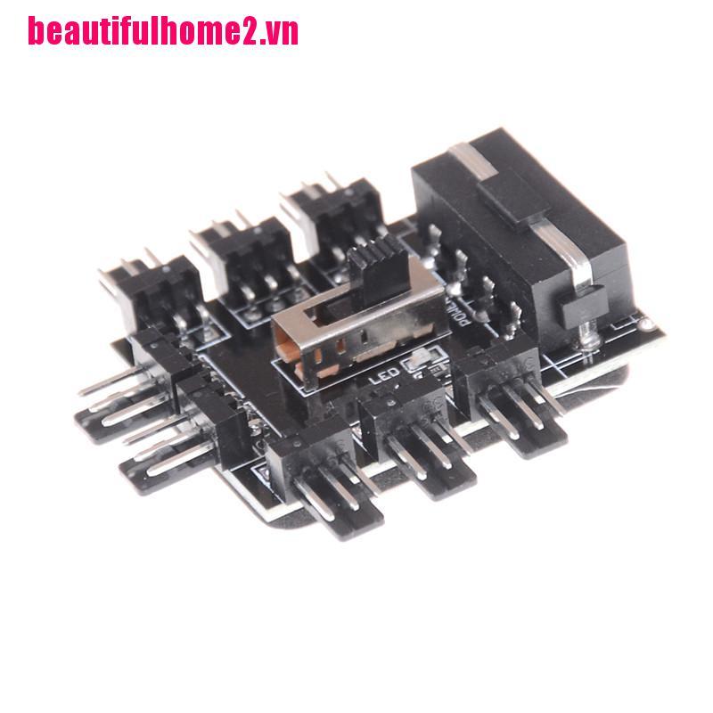 Bộ Chia Cổng Quạt Tản Nhiệt Ide Molex 1 Sang 8 Cổng 3 Pin