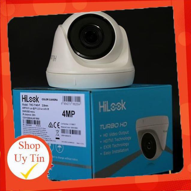 Camera Dome HDTVI hồng ngoại 4.0 Megapixel HILOOK THCT140P