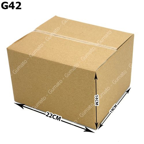 Size 22x20x14 cm, hộp giấy thùng carton gói hàng tại Gumato (Mã số P59)