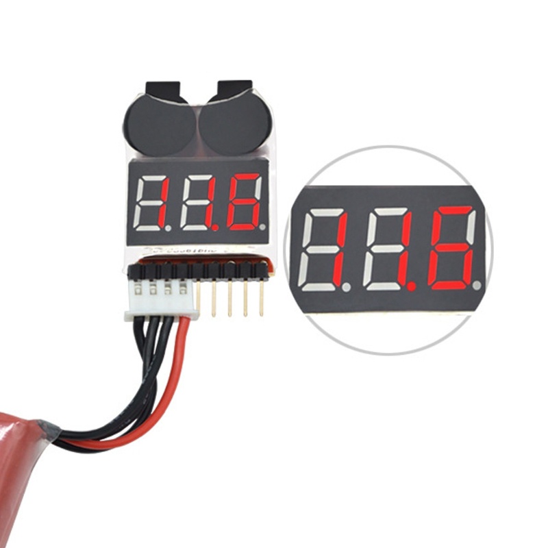 Mô Đun Kiểm Tra Còi Báo Động 1S-8S 2 Trong 1 Li-ion RC