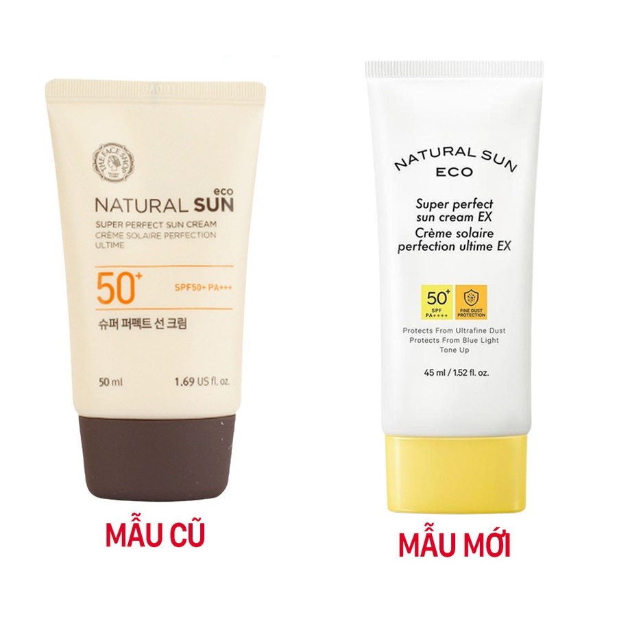 Kem chống nắng Natural Sun Eco Super Perfect Sun Cream EX SPF50+ PA++++ - Tuýp 45ml