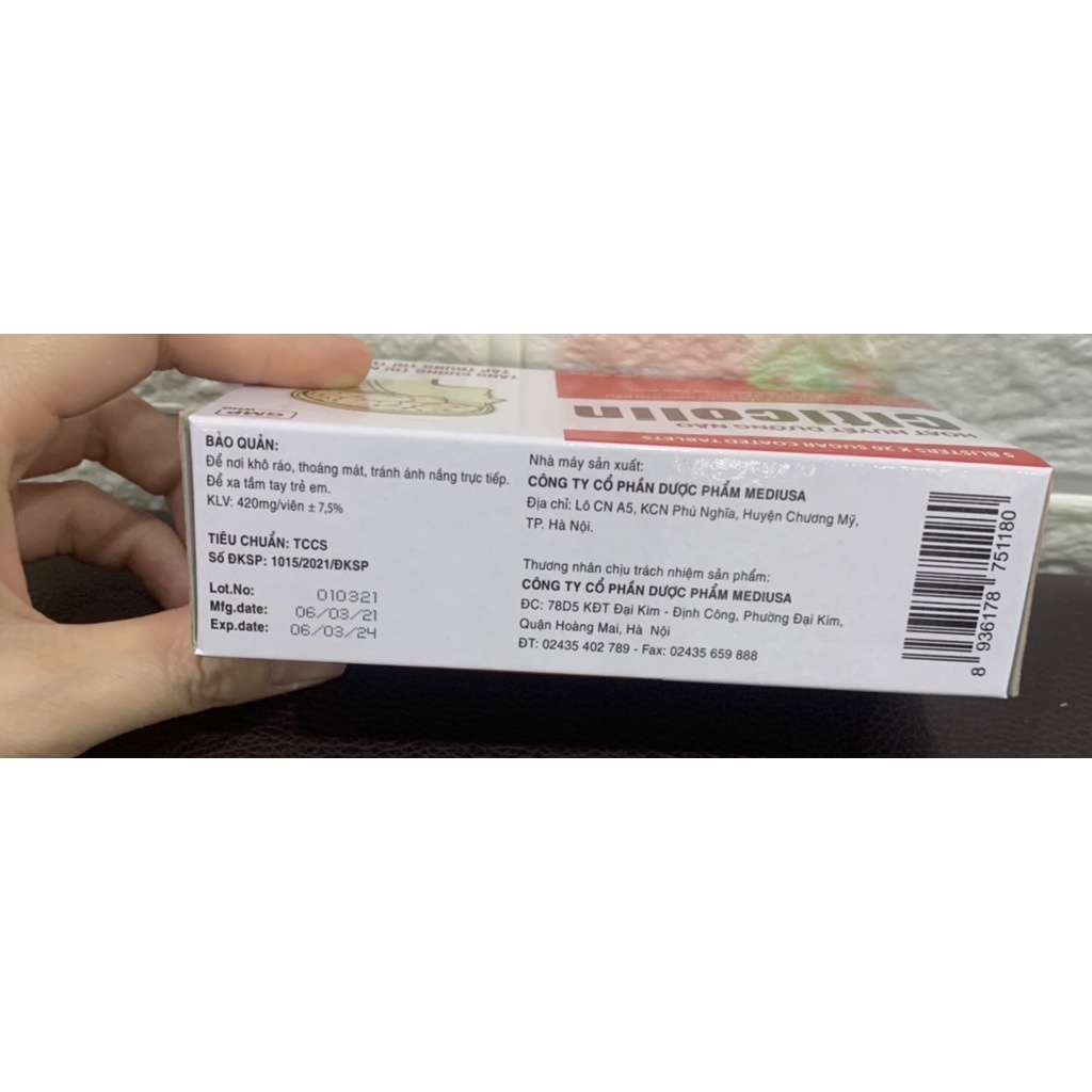 Hoạt huyết dưỡng não Citicolin- Hộp 100 viên- Hỗ trợ tăng cường trí nhớ, tập trung trí tuệ
