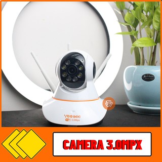Camera Yoosee 3 Râu 360  3.0mpx hỗ trợ 8 led quan sát ban đêm có màu - Bảo hành 12 tháng