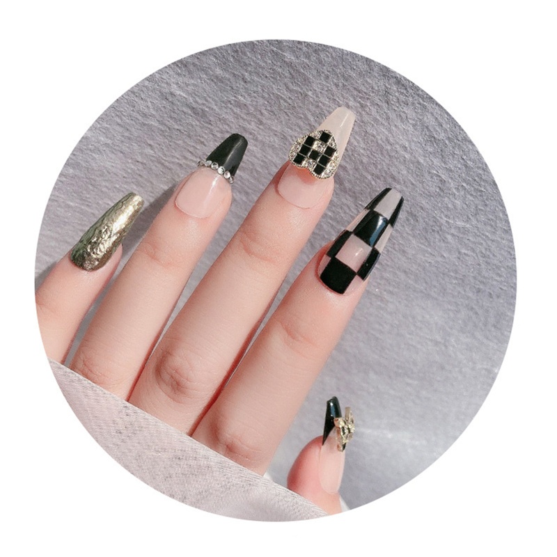 Sa Set 3 Phụ Kiện Trang Trí Móng Tay Nghệ Thuật Gồm Họa Tiết Da Báo / Gấu / Trái Tim / Thắt Nút /