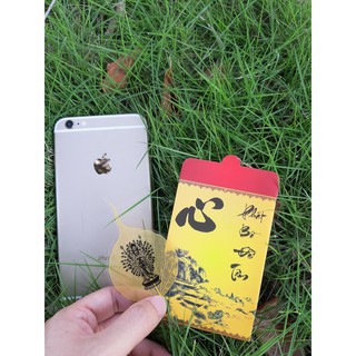 Lá Bồ Đề dát vàng tuổi Tý (ốp điện thoại)