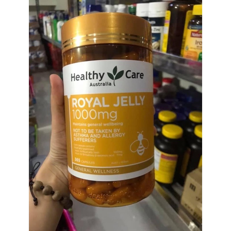 🌸🌸🌸Sữa ong chúa Healthy Care - Royal Jelly 1000mg🐝 - Hãng sản xuất : Heathy Care - Xuất xứ : Úc