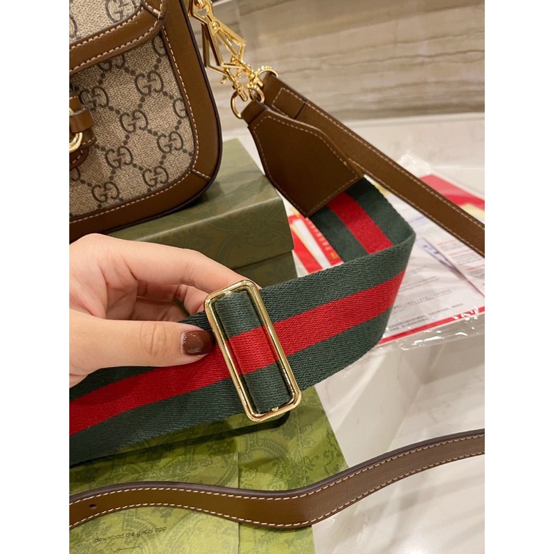 Túi đeo chéo thời trang nữ thương hiệu Gucci GG da thật cao cấp phong cách retro