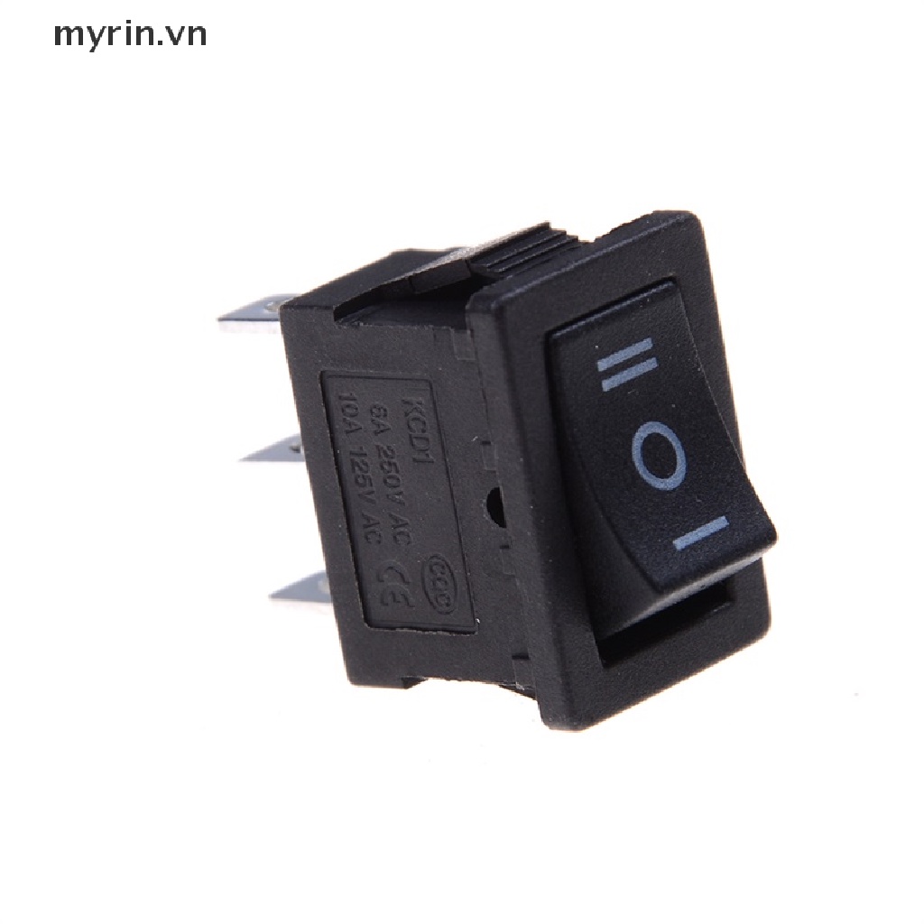 Set 5 Công Tắc On / Off 3 Chấu AC 6A / 250V 10A / 125V Màu Đen