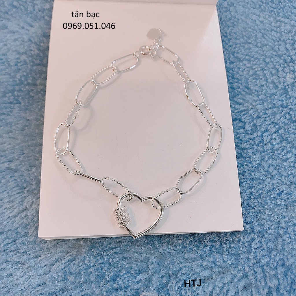 lắc tay bạc , hình TRÁI TIM , THỂ HIỆN SỰ YÊU THƯƠNG ĐONG ĐẦY , TÌNH CẢM GẮN KẾT, MÓN QUÀ từ YÊU THƯƠNG