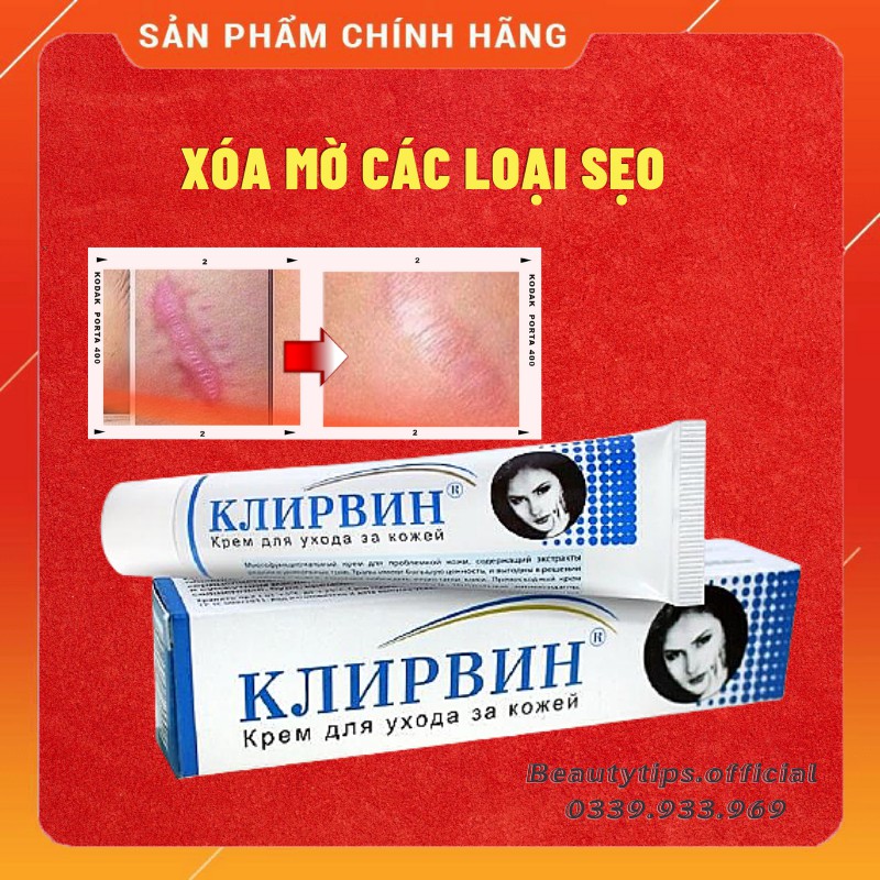 Kem Klirvin Nga Auth - Ngăn Ngừa Sẹo, Mụn, Thâm, Nám, Rạn Da 25g