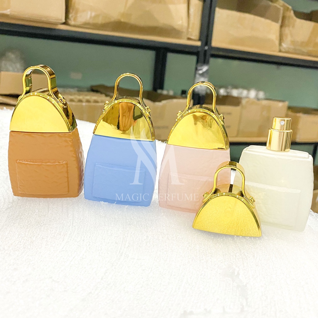 Chai lọ đưng nước hoa thủy tinh cao cấp kiểu ba lô MCM độc đáo dung tích 30ml loại phun sương