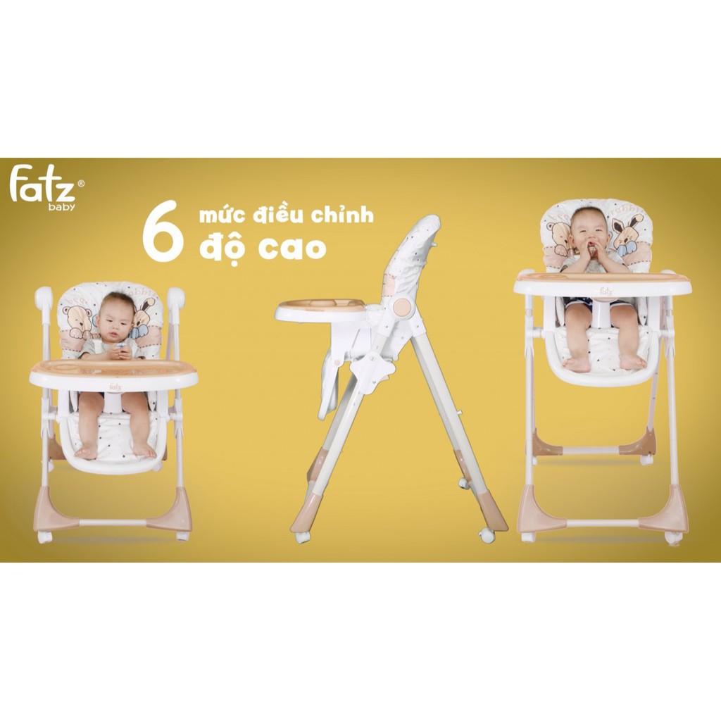 [Mã FMCGSALE55 giảm 8% đơn 500K] Ghế ăn dặm cao cấp Fatz Baby cho bé FB7202BN