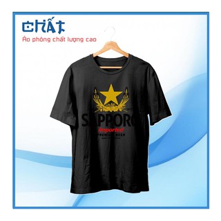 Áo phông nam đẹp 100% Cotton Sapporo quảng cáo bia. Dành cho anh em bạn nhậu JAP20210428