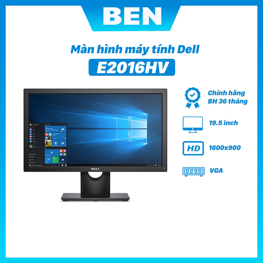 Màn Hình Dell E2016HV 19.5&quot; HD+ (1600 x 900) TN LED 60Hz 5ms VGA