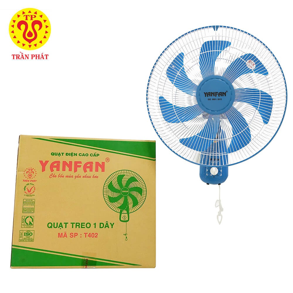 QUẠT ĐIỆN TREO TƯỜNG YANFAN DÂY RÚT T402