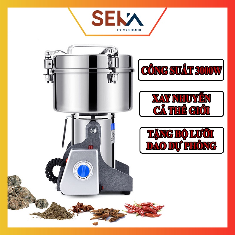 Máy Xay Bột Khô đa năng SEKA - Máy nghiền bột khô tiện lợi - Bảo hành 12 tháng