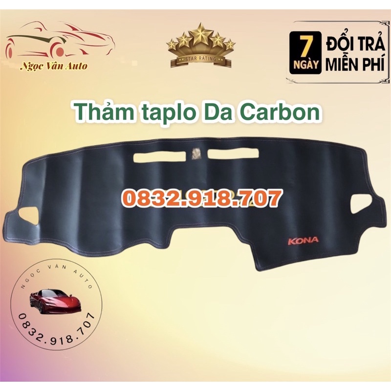 Thảm Taplo Da Kona 2018 - 2021 Da carbon cao cấp