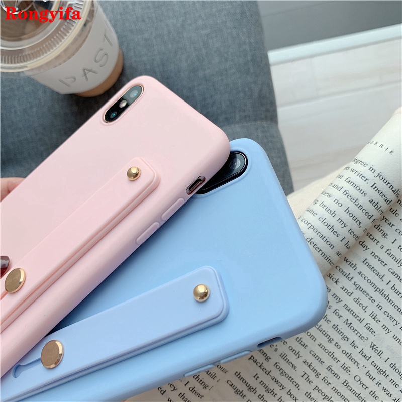 Ốp lưng silicon có dây đeo tay dành cho OPPO A53 2020 A32 Realme C15 C12 Reno 2f 2 Z A9 A5 2020 Realme 5i 5s 5 Pro 5 C3 XT X2 2 | BigBuy360 - bigbuy360.vn