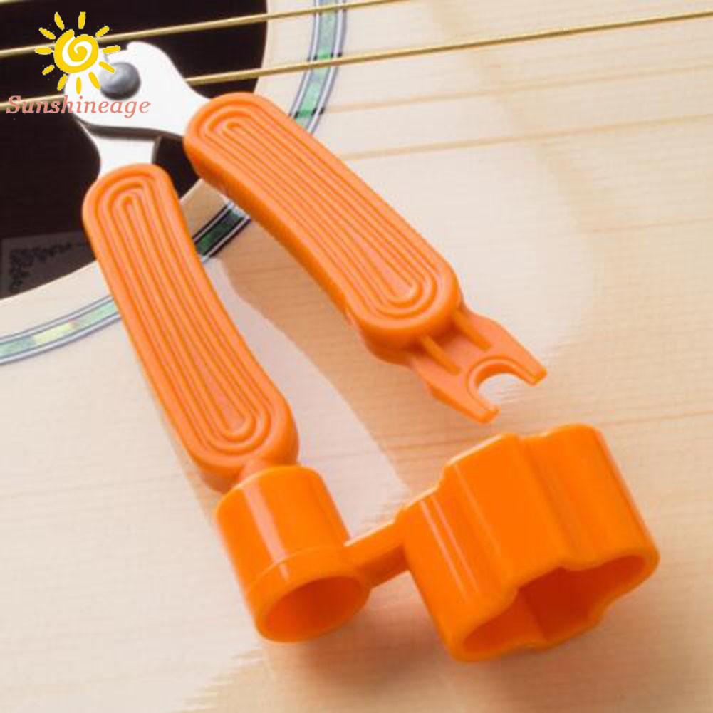 SUNAGE- ~Guitar 30g Metal+ABS Orange Pin Puller Repair White Wrench Tool Bridge【SUNAGE-HOT Fashion】