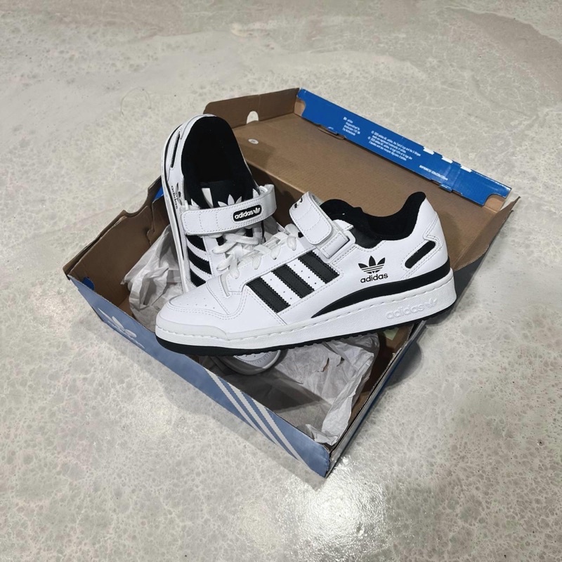 GIÀY ADI.DAS FORUM LOW 84 WHITE BLACK DA THẬT SC