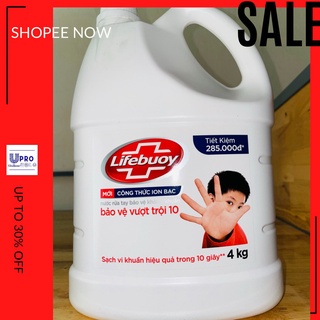 Nước Rửa Tay LIFEBUOY 4kg Diệt Khuẩn 99% Bảo Vệ Vượt Trội Can nhựa lớn Big size 4 kg 4 kí