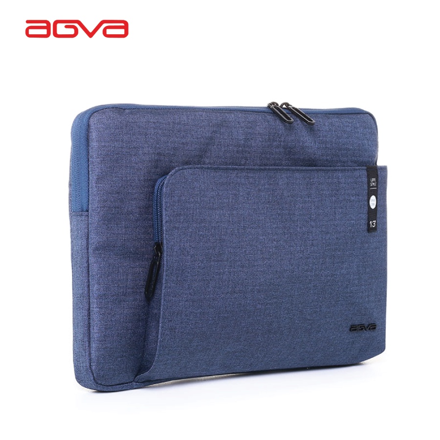 Túi chống sốc  Laptop Macbook AGVA Heritage 13 inch, kích thước 35 x 25 x 3 cm, màu Xám và Xanh dương ,Mã LTB324