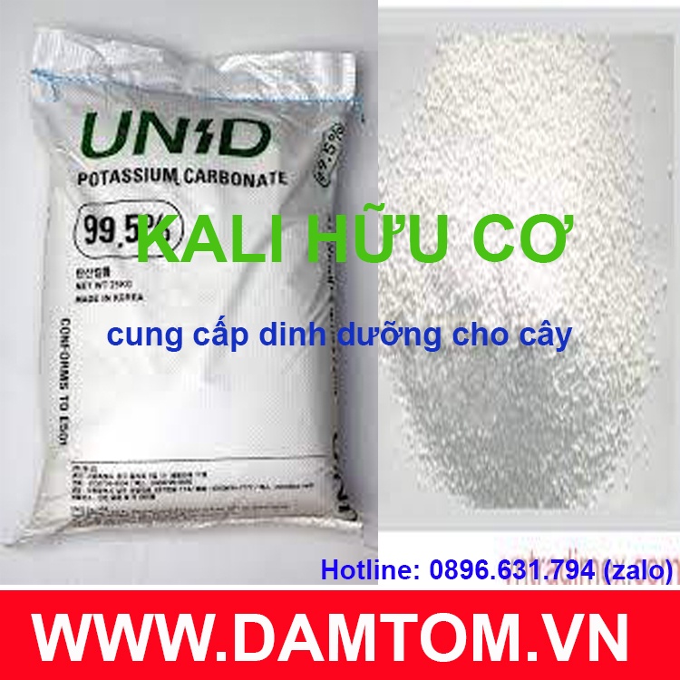 Phân bón lá Kali Cacbonat  K2CO3 = 99.5%. Hàng chiết lẻ từ bao 25kg
