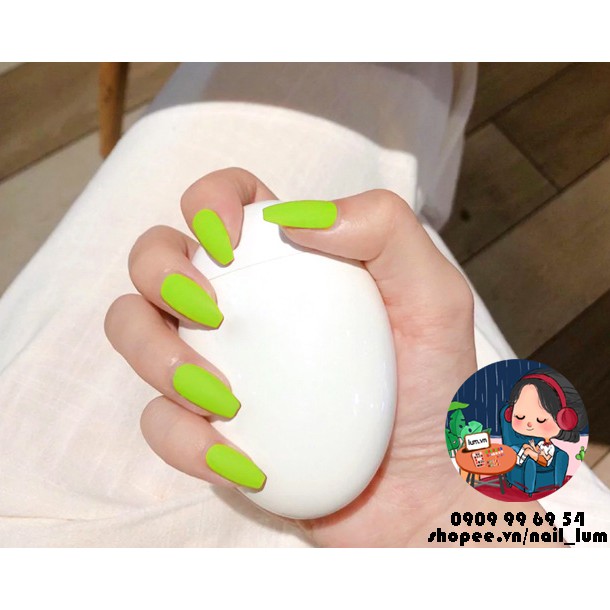 Móng Giả - Nail Dài Đơn Màu [Sẵn Keo - Đóng Hộp 24 Mẫu Đủ Size]