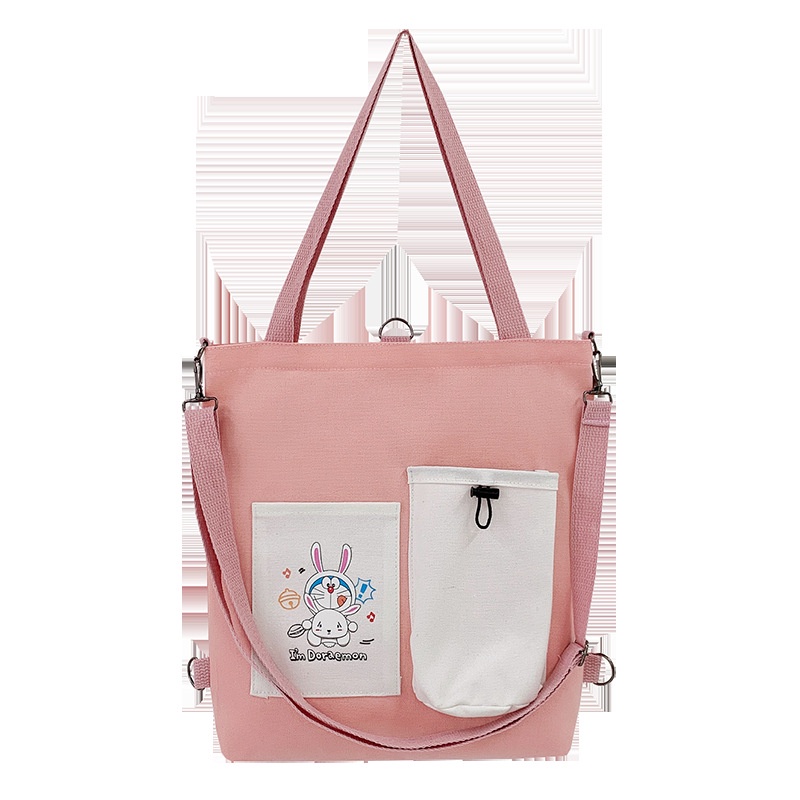 Túi Vải Canvas Đeo Vai Thời Trang Harajuku Dễ Thương Cho Nữ