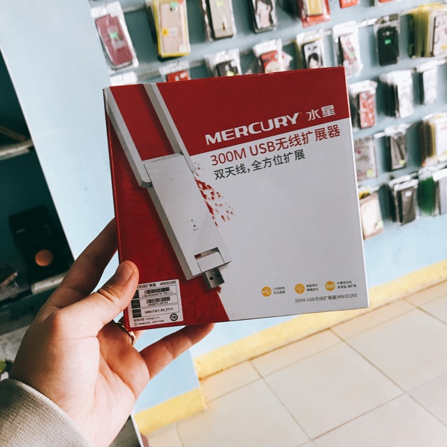 Kích sóng wifi mecury 2 râu