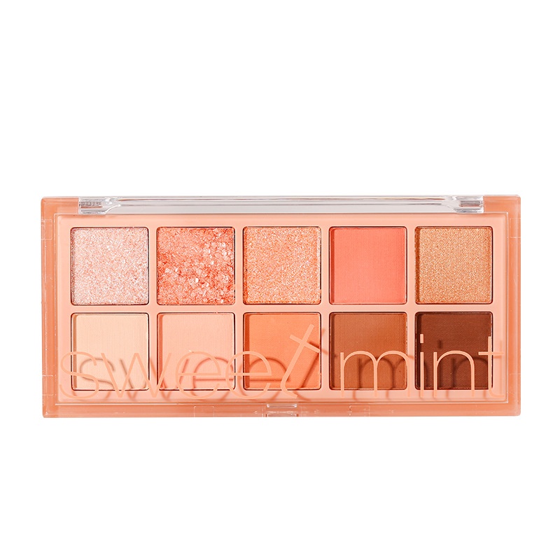 Bảng Phấn Mắt Sweet mint Mười Màu Sắc Hiệu Ứng Lì / Ánh Ngọc Trai Lấp Lánh Mỏng Nhẹ