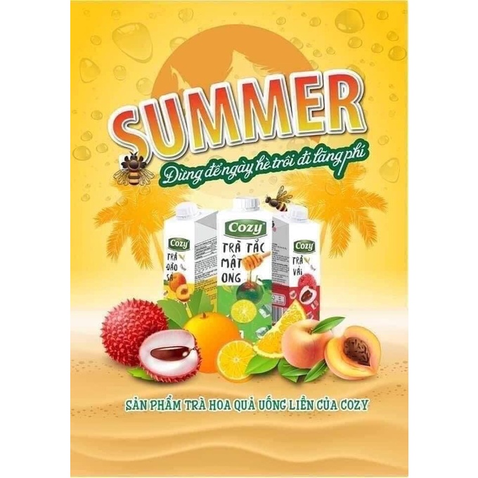 TRÀ TRÁI CÂY COZY 3 VỊ 225ML/HỘP | BigBuy360 - bigbuy360.vn