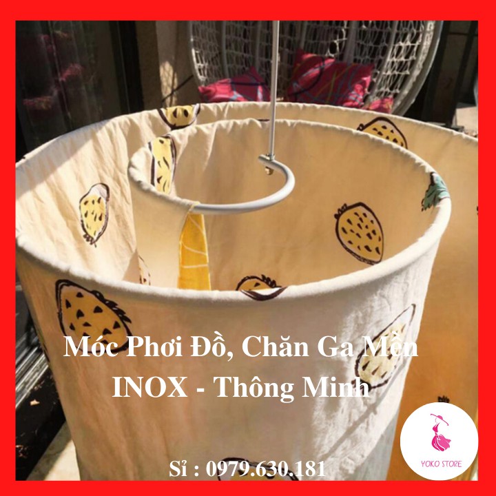 Móc Phơi Chăn Dạng Xoắn Tròn Inox Tiện Lợi Tiết Kiệm Diện Tích -YOKO