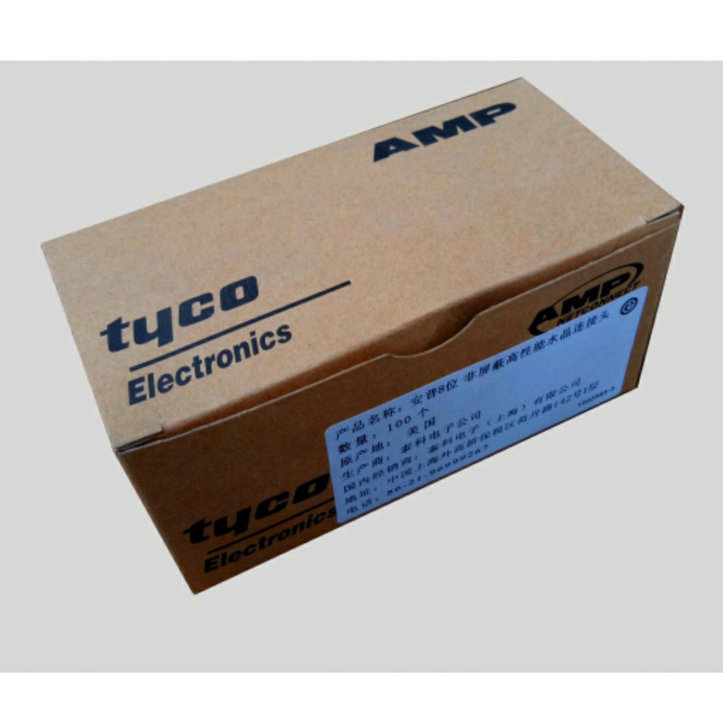 Hạt Mạng AMP Tyco Rj45 / Hộp 100 Chiếc