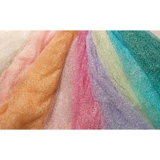 Vải khúc von thêu nhiều màu dài 1m×khổ 1m3(22k)