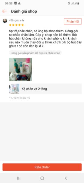 Kệ chân vịt 2 tầng