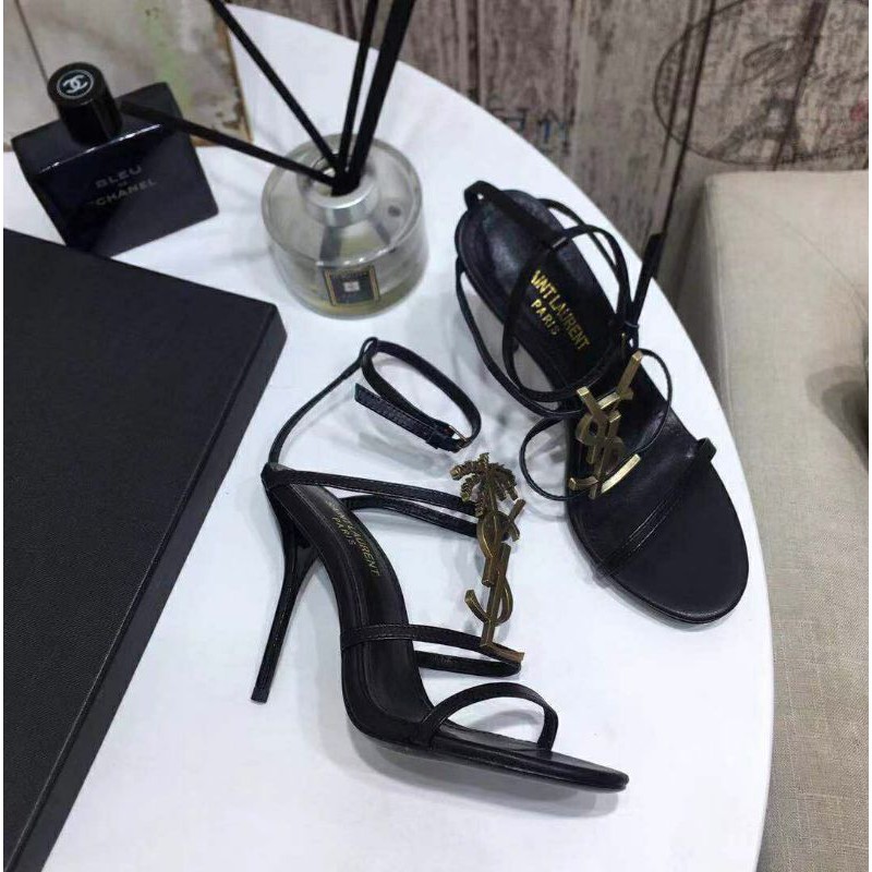 Cao gót da bê saint laurent thiết kế đẳng cấp quý cô 10.5Cm