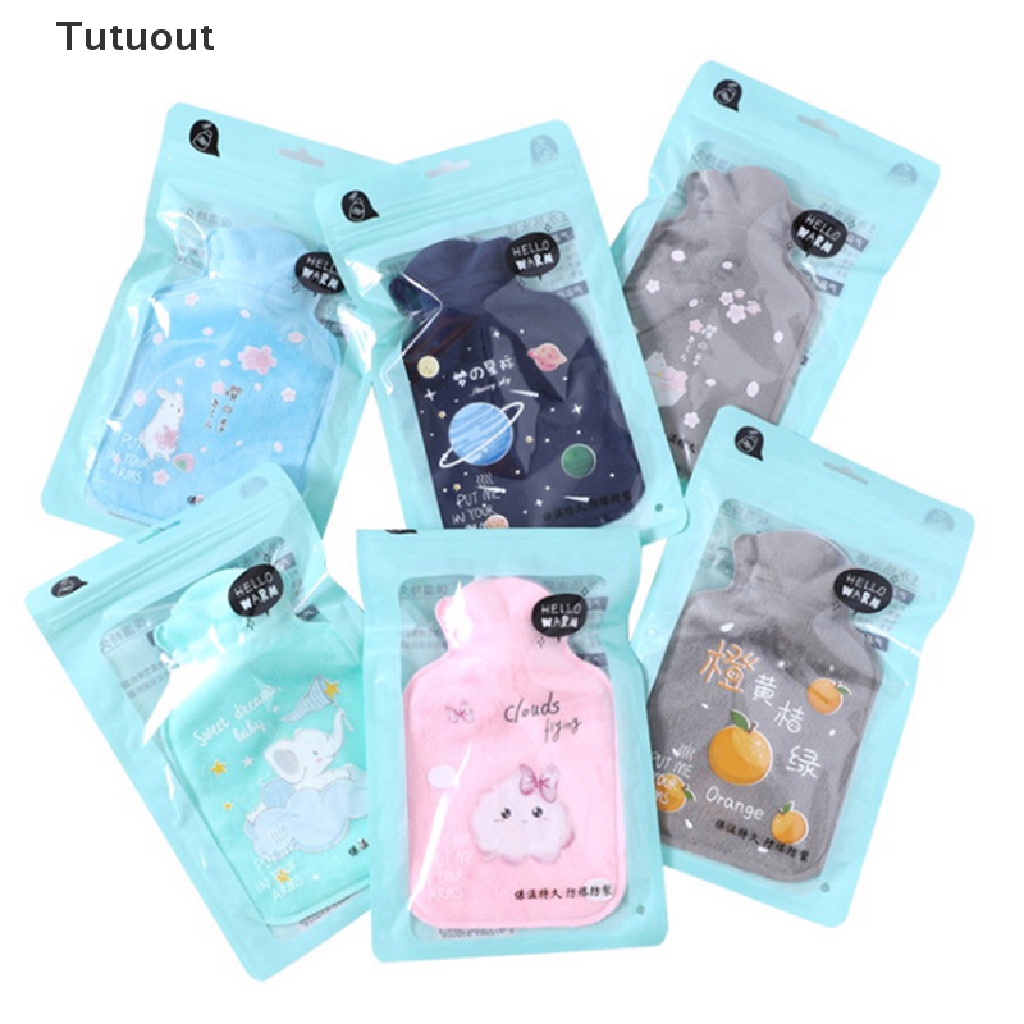 Túi chườm nóng lạnh cao su giữ ấm và thư giãn họa tiết hoạt hình đáng yêu nhỏ gọn