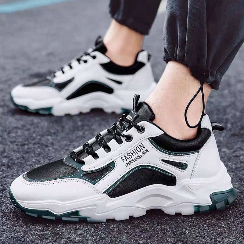 Giày thể thao nam MWC  giày thể thao sneaker da cổ thấp đế cao phối lưới cao cấp  năng động cá tính NATT- 5293 | BigBuy360 - bigbuy360.vn