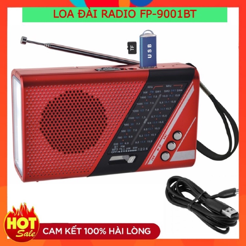 Đài FM WAXIBA XB-741C-9002 đài radio-thẻ nhớ-USB-MP3-Đèn pin rẻ vô địch