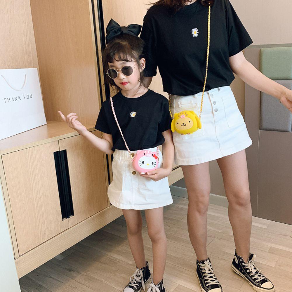 Túi Đeo Vai Mini Bằng Silicon Họa Tiết Hoạt Hình Dễ Thương Cho Bé Gái