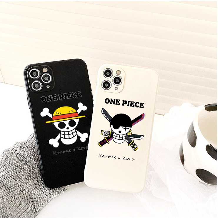 Ốp iphone cạnh vuông Đầ/u lâu cướp biển One piece cho 11/11pro/11promax/12 pro max/13 pro max/6/7/8/plus/x/xr/xsmax-e212