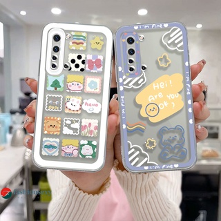 Ốp điện thoại tpu mềm họa tiết gấu mặt cười chống sốc cho Realme C21Y C31 C35 C11 2021 C15 C21 C25 C20 C3 C12 C2 C25S 