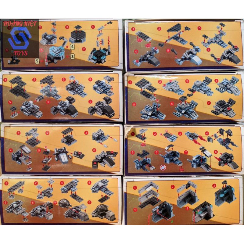 Đồ chơi Lego Minifigure Avengers Super Hero set Iron Man 8in2 Hulkbuster 666 66010