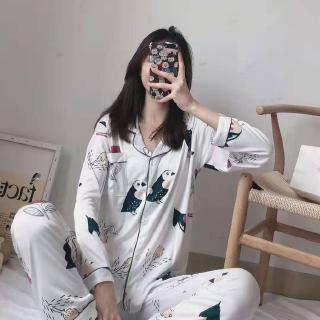 Long sleeve silk satin set high quality standard size