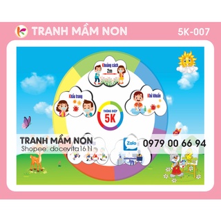 Decal trang trí - thông điệp 5k - 007