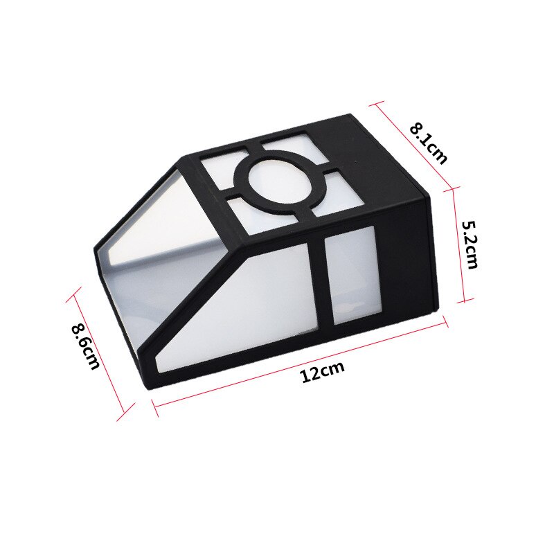 Đèn LED gắn tường sử dụng năng lượng mặt trời chống thấm nước trang trí sân vườn